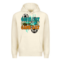 Sandshell Game day lightning bolt soccer Premium Hoodie - HowdyJamesFarm