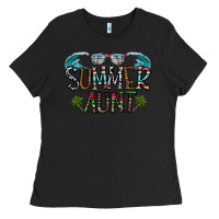 Black summer aunt Ladies Tee - CowhideDigitalArt