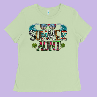 Summer Aunt Ladies Tee Designed By Cowhidedigitalart