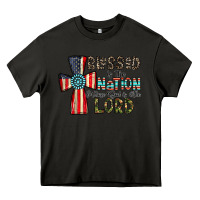 Asphalt blessed İs the nation whose god is the lord Heavy Core Tee - CowhideDigitalArt