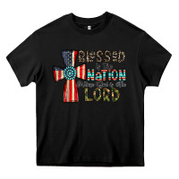Black blessed İs the nation whose god is the lord Heavy Core Tee - CowhideDigitalArt