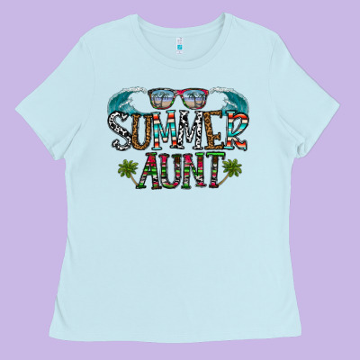 Summer Aunt Ladies Tee Designed By Cowhidedigitalart
