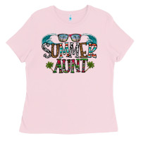 Bubblegum Pink summer aunt Ladies Tee - CowhideDigitalArt