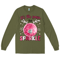 Army Green it's the season to sparkle Long Sleeve Tee - MaliasSmallBusiness
