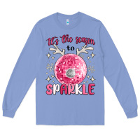 Colony Blue it's the season to sparkle Long Sleeve Tee - MaliasSmallBusiness