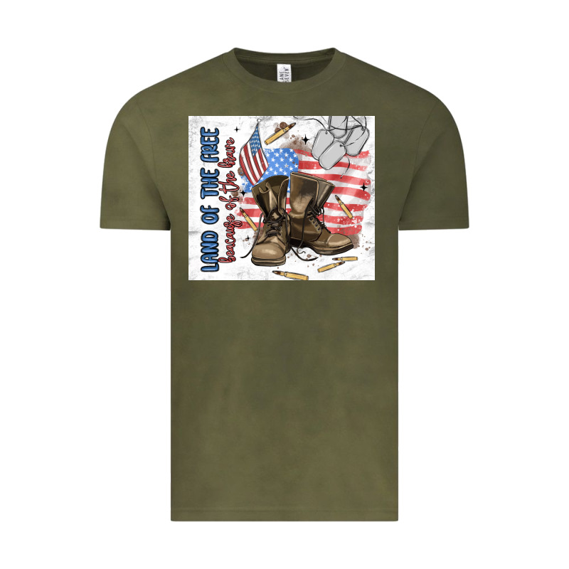Land Of The Free Vintage Tee by MaliasSmallBusiness | Teevron