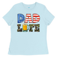 Baby Blue dad life Ladies Tee - HRA Design Shop
