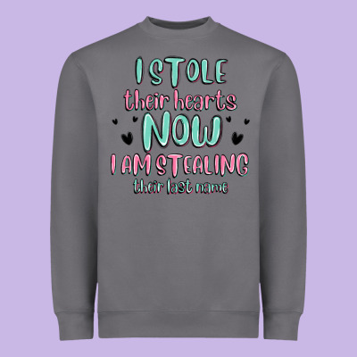 I Stole Their Hearts Now I Am Stealing Their Last Heavyweight Sweatshirt Designed By Maliassmallbusiness