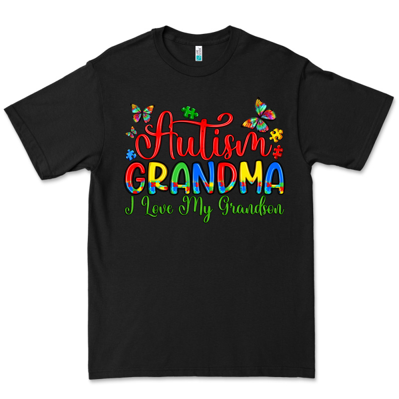 Autism Grandma I Love My Grandson Premium Tee by Artiststas | Teevron