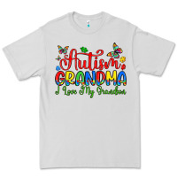 Dove Grey autism grandma i love my grandson Premium Tee - Artiststas