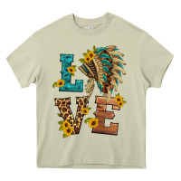 Mossy love indian headdress Heavy Core Tee - HRA Design Shop