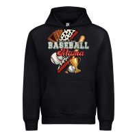 Black baseball mama Urban Hoodie - FaDigitalArtStudio