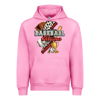 Fuchsia Pink baseball mama Urban Hoodie - FaDigitalArtStudio