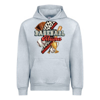 Heather Grey baseball mama Urban Hoodie - FaDigitalArtStudio