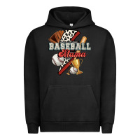 Pigment Black baseball mama Urban Hoodie - FaDigitalArtStudio