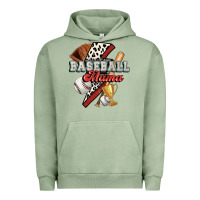 Pigment Oil Green baseball mama Urban Hoodie - FaDigitalArtStudio