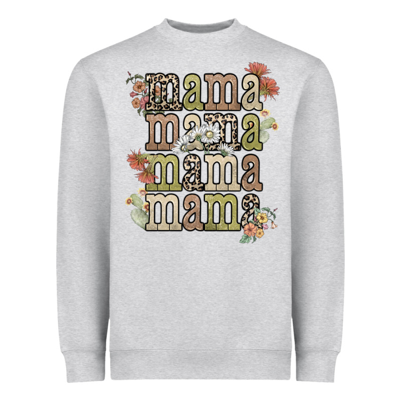 Mama Mama Mama Mama Western Flower Heavyweight Sweatshirt by NancyCooperArtShop | Teevron