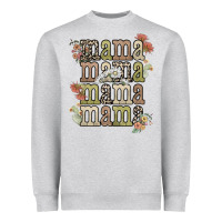 Heather Grey mama mama mama mama western flower Heavyweight Sweatshirt - NancyCooperArtShop