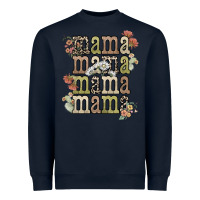 Navy mama mama mama mama western flower Heavyweight Sweatshirt - NancyCooperArtShop