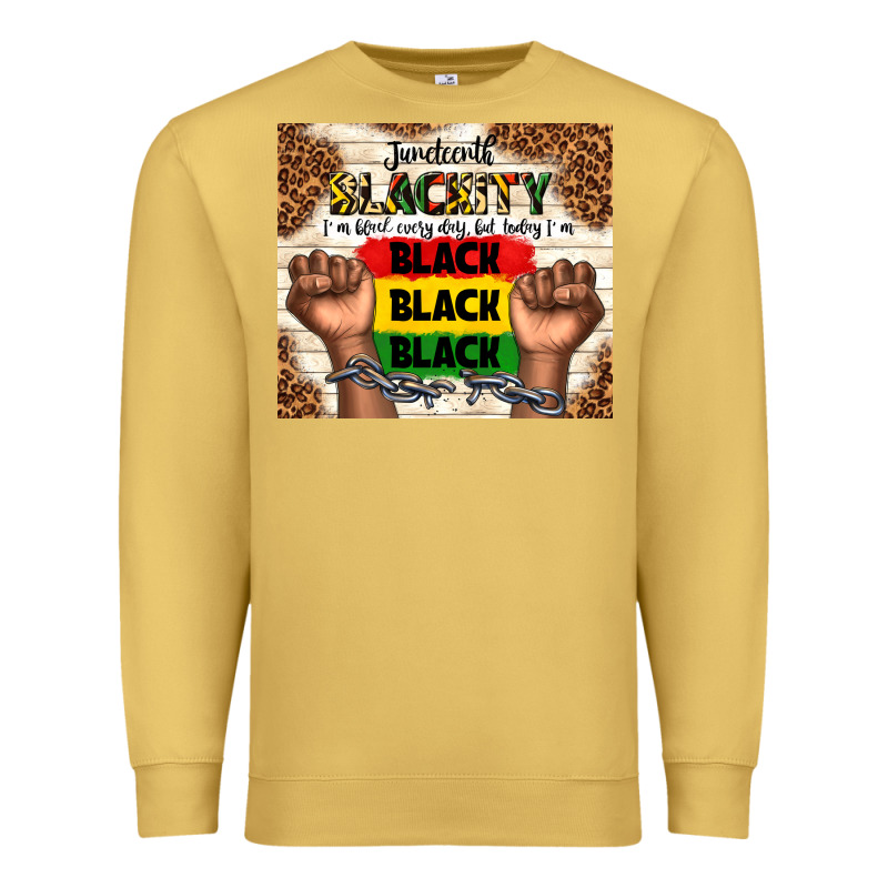 Juneteenth Blackity Black Black Black Premium Sweatshirt by TumblerDesignByShophia | Teevron