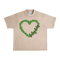 French Oak shamrock heart felling lucky Urban Heavy Tee - MaliasSmallBusiness