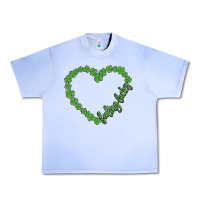 Grape Ice shamrock heart felling lucky Urban Heavy Tee - MaliasSmallBusiness