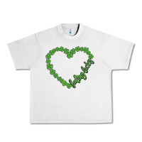 Lunar Rock shamrock heart felling lucky Urban Heavy Tee - MaliasSmallBusiness