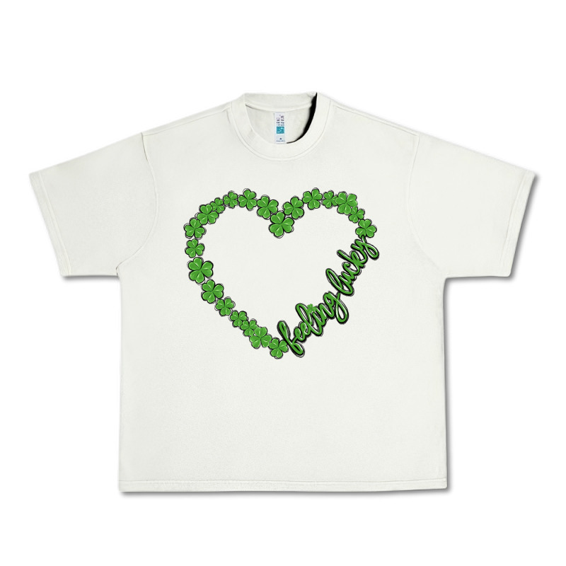 Shamrock Heart Felling Lucky Urban Heavy Tee by MaliasSmallBusiness | Teevron