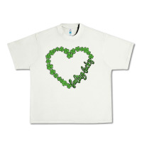 Pistachio shamrock heart felling lucky Urban Heavy Tee - MaliasSmallBusiness