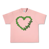 Salmon shamrock heart felling lucky Urban Heavy Tee - MaliasSmallBusiness