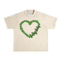 Sandshell shamrock heart felling lucky Urban Heavy Tee - MaliasSmallBusiness