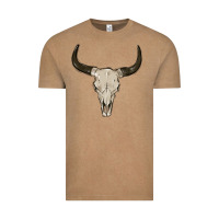 Vintage Coffee cow skul Vintage Tee - MaliasSmallBusiness