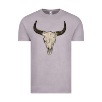 Vintage Zinc cow skul Vintage Tee - MaliasSmallBusiness
