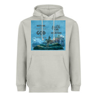 Moon Dust nothing is impossible with cross Heavyweight Hoodie - TumblerDesignByShophia
