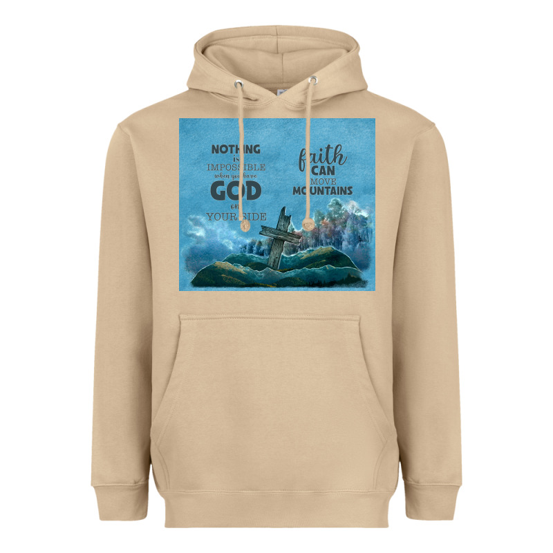 Nothing Is Impossible With Cross Heavyweight Hoodie by TumblerDesignByShophia | Teevron