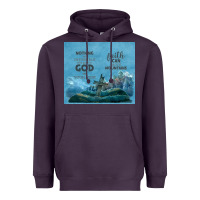 Plum nothing is impossible with cross Heavyweight Hoodie - TumblerDesignByShophia
