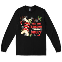 Black tis the season tıbıa jolly Long Sleeve Tee - MaliasSmallBusiness