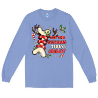Colony Blue tis the season tıbıa jolly Long Sleeve Tee - MaliasSmallBusiness