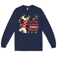 Navy tis the season tıbıa jolly Long Sleeve Tee - MaliasSmallBusiness
