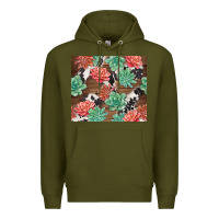 Army Green succulents and cowhide Premium Hoodie - TumblerDesignByShophia