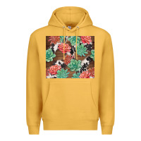Mustard succulents and cowhide Premium Hoodie - TumblerDesignByShophia