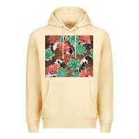 Pina Colada succulents and cowhide Premium Hoodie - TumblerDesignByShophia