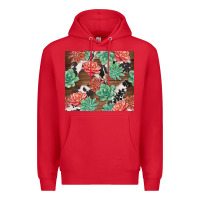 Red succulents and cowhide Premium Hoodie - TumblerDesignByShophia