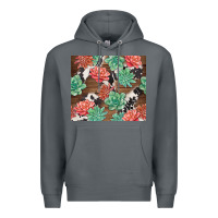 Rock succulents and cowhide Premium Hoodie - TumblerDesignByShophia