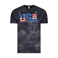 Cloud Black land of the free usa Vintage Tee - MaliasSmallBusiness