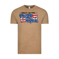 Vintage Coffee land of the free usa Vintage Tee - MaliasSmallBusiness