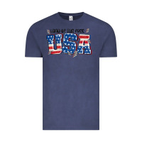 Vintage Denim land of the free usa Vintage Tee - MaliasSmallBusiness