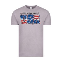 Vintage Zinc land of the free usa Vintage Tee - MaliasSmallBusiness