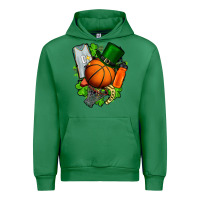 Emerald St. Patrick's Day Basketball Urban Hoodie - FaDigitalArtStudio