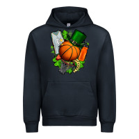 Navy St. Patrick's Day Basketball Urban Hoodie - FaDigitalArtStudio